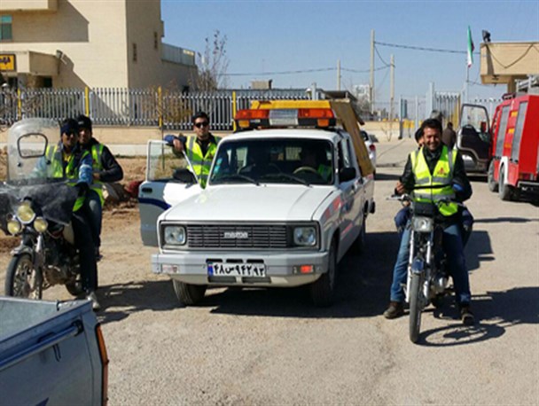 عکس: مانور آمادگی قطع گاز در خرامه