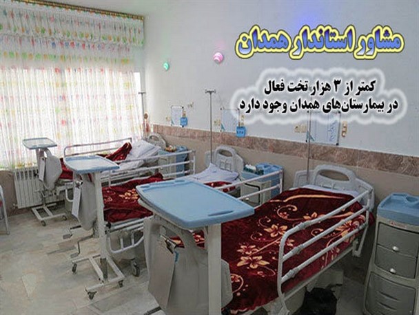 ظرفیت کم بیمارستانی در همدان