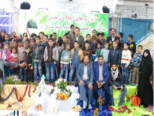 جشن میلاد پیامبر اکرم (ص) با حضور خانواده های ایتام در شهرستان کارون برگزار شد