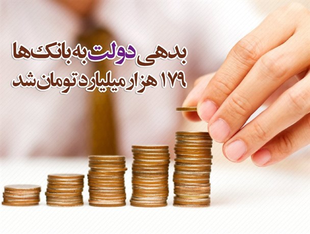بدهی دولت به بانک‌ها 179 هزار میلیارد تومان شد