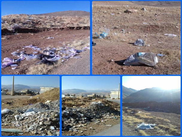 نفس های آخر طبیعت اردل در جدال با زباله های شهری /چشم انداز شهر اردل با پسماندهای خانگی تهدید می شود