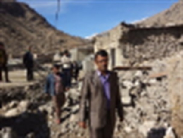 تخریب 100 درصدی 5 واحد مسکونی در روستای مونه +تصاویر