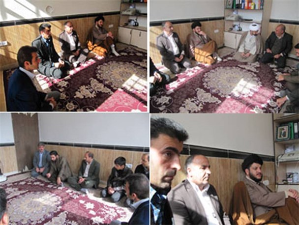 دیدار جمعی از کارکنان آموزش و پرورش شهرستان سیروان با امام جمعه سیروان به مناسبت هفته شوراها