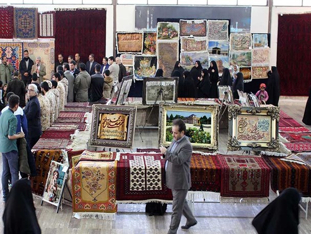 نمایشگاه صنایع‌دستی شهرستان سرخس افتتاح شد+ تصاویر