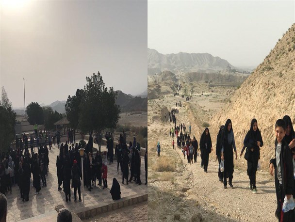برگزاری همایش کوهپیمایی خانوادگی در اهرم + تصاویر