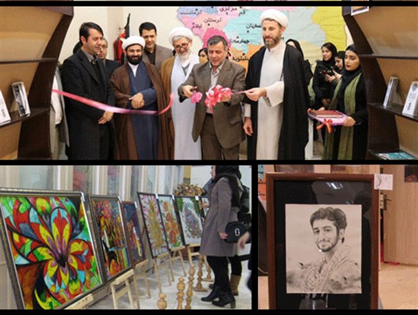 نمایشگاه سمفونی رنگها در دانشگاه محقق +تصاویر