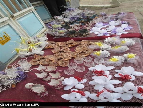 ابتکار بانوان رامیانی در ظروف هفت سین+تصاویر
