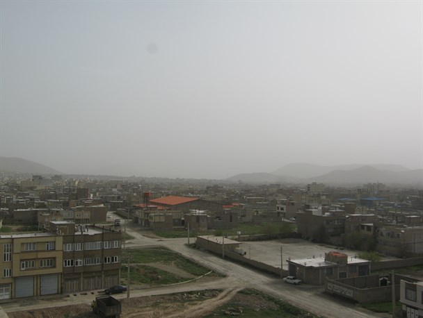 آسمان بوکان غبار آلود شد+تصاویر