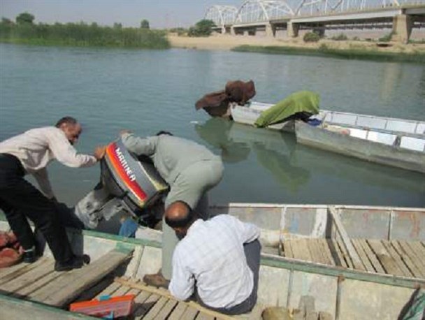 جلوگیری از تردد قایق های فاقد شماره در فصل ممنوعه صید در شوشتر