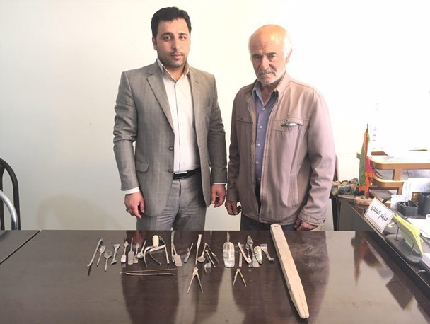 اهداء 31 قلم از ابزار آلات 150 ساله مخصوص مرمت بنا به میراث فرهنگی+تصاویر