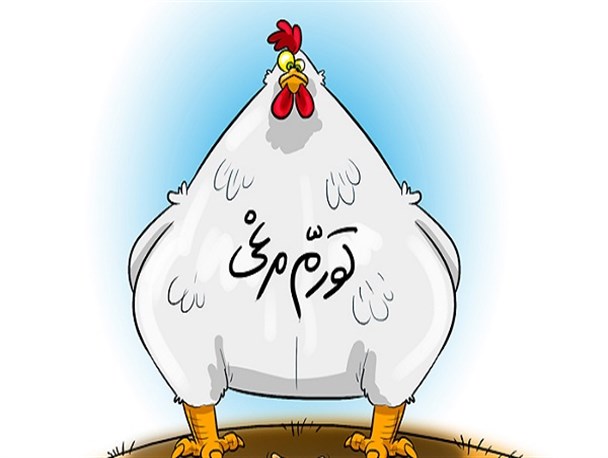 عکس نوشته؛تورم مرغی
