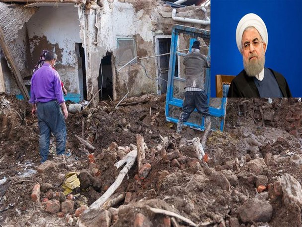 پلاسکو در آتش؛ روحانی در تکاپو!/ آذربایجان در سیل، روحانی در خواب!