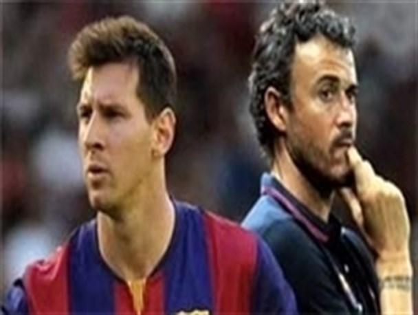 کاریکاتور رابطه دوستانه مسی و انریکه