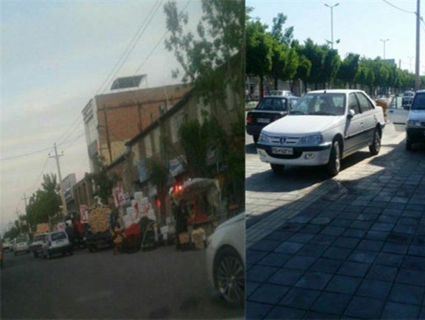 وانت بارهای میوه فروش بلوار بهشتی نقده توقیف می شوند