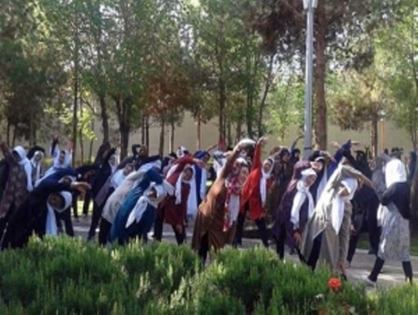 همایش ورزش صبحگاهی ویژه بانوان در یزد برگزار شد