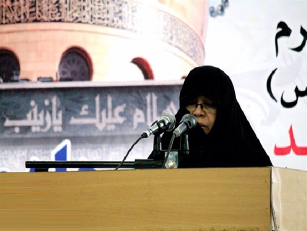 چادر فائزه پرچم داعش است