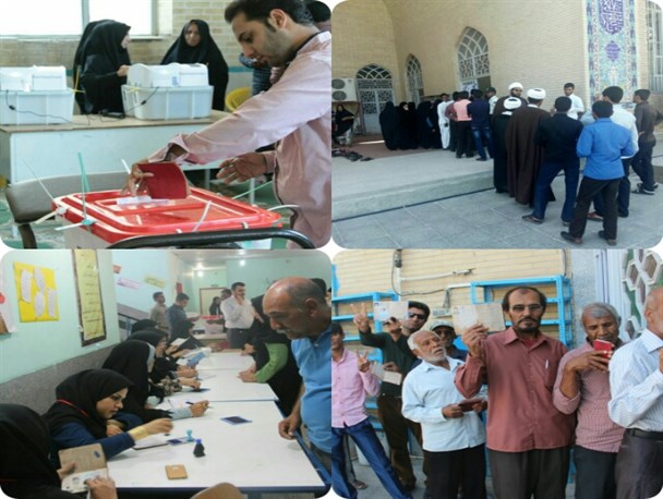 حضور مردم کهنوج پای صندوق های رای برای آفریدن حماسه ای دیگر