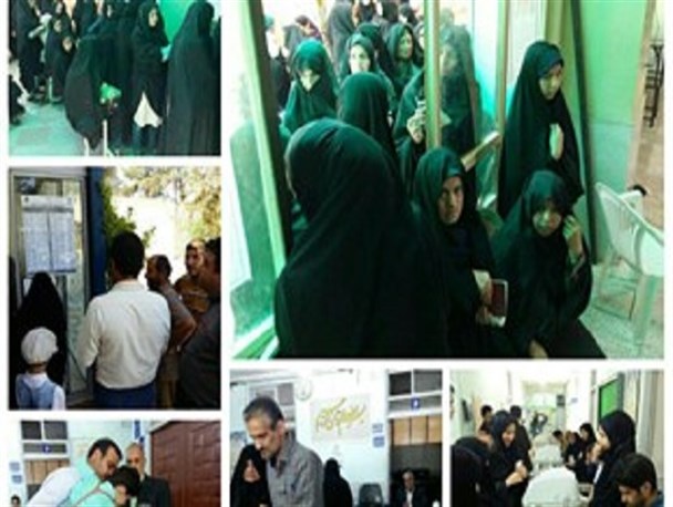 موج صفوف رای دهندگان بوشهری برکرانه خلیج فارس+ تصاویر