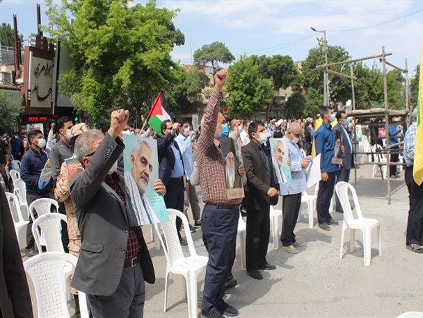 مراسم حمایت از مقاومت مردم مظلوم فلسطین