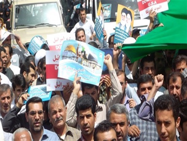 ندای القدس لنا در شهرستان اردل طنین انداز می شود