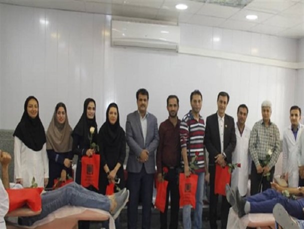 اهداء خون توسط ورزشکاران بوشهری+ تصاویر
