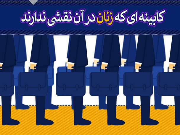 پوستر/ کابینه ای که زنان در آن نقشی ندارند