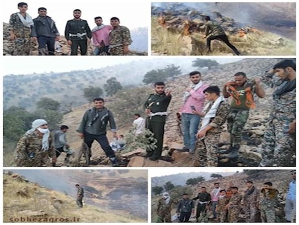 بسیج میدان‌دار مبارزه با آتش سوزی‌های لنده