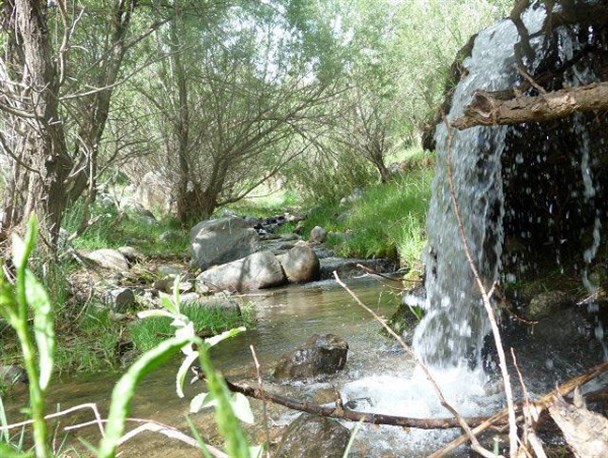 آبشاری دیدنی در دل روستای "شهرستانه" +تصاویر
