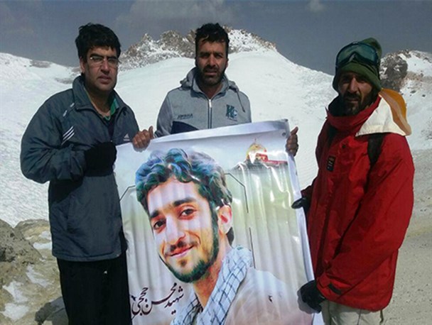 فتح قله دماوند به یاد شهید مدافع حرم «محسن حججی» +تصاویر