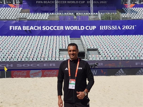 جام جهانی فوتبال ساحلی| قضاوت اکبرپور در بازی روسیه و پاراگوئه