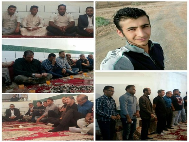 حضورکادر فنی فولاد خوزستان در مراسم ختم هوادار باغملکی/عکس