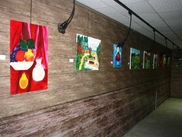 برپایی نمایشگاه نقاشی" الف تا ی" در نگارخانه باران شهرستان قاین+تصاویر