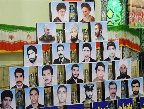 مزین شدن معابر سراوان به تمثال شهدا/فرهنگ ایثار و شهادت؛ جلوه های اعجاز انگیز دفاع مقدس را پدید آورد