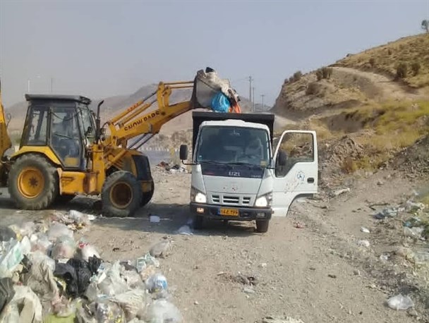 زباله‌های ورودی شهر یاسوج ساماندهی شدند