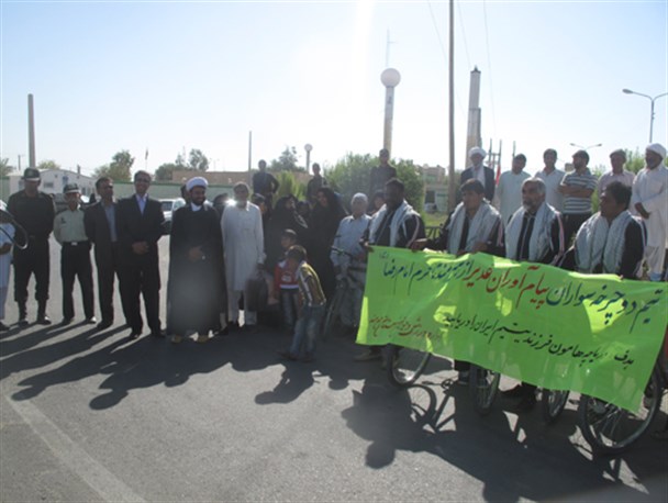 گزارش تصویری/ تیم دوچرخه سواران پیام آوران غدیر شهرستان هیرمند