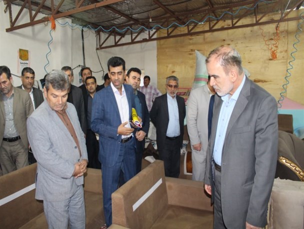 تصاویر/بازدید معاون وزیر از کارگاه های مبل سازی عطاآباد آق قلا