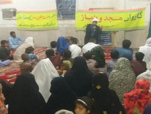 مراسم کاروان مسجد و نماز در نوک آباد گنبد شهرستان دلگان