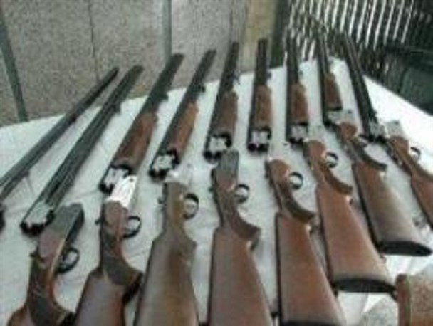 کشف 6 قبضه اسلحه شکاری غیر مجاز در شفت