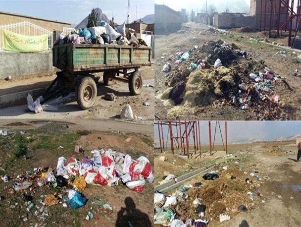 قطب صنعتی شرق استان کرمانشاه در تسخیر زباله ها/ زخم پراکندگی زباله ها بر چهره چهر