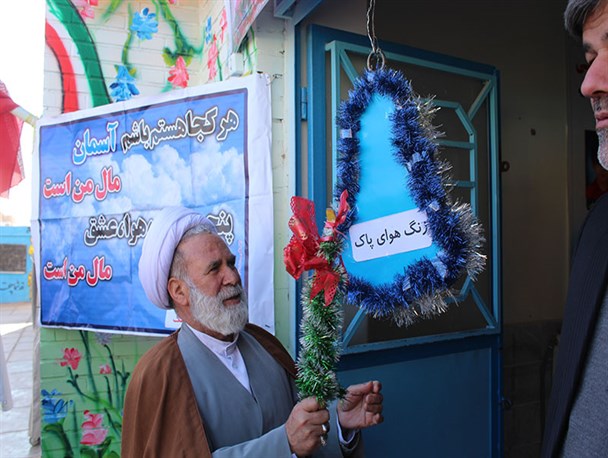 زنگ هوای پاک در مدارس خلیل‌آباد نواخته شد + تصاویر