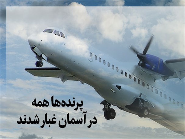 گرافیک / پرنده ها همه در آسمان غبار شدند