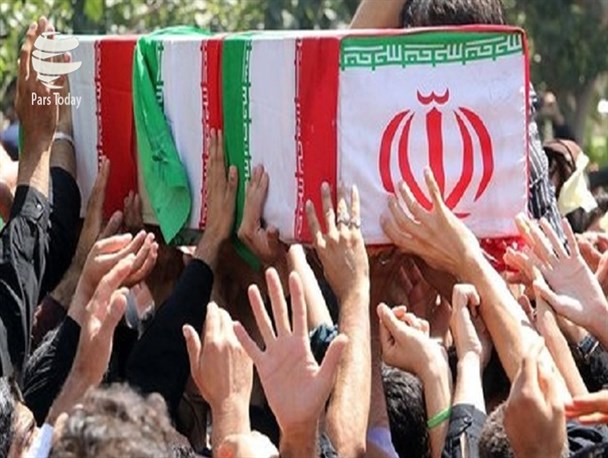 پیکر شهید مدافع حرم« حافظ نظری» در ساوه تشییع شد