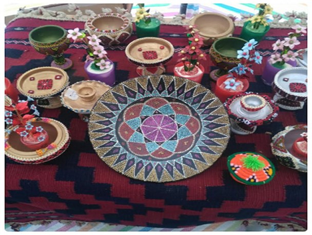 گزارش تصویری/برپایی بازارچه صنایع دستی و غذاهای بومی محلی در شهر نخل و آفتاب