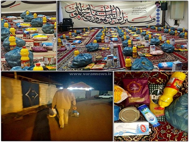 توزیع 50بسته حمایتی بین نیازمندان توسط هیئت شهدای گمنام صومعه سرا