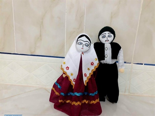 احیای هنر سنتی عروسک سازی توسط بانوی جوان حسن آبادی/ تصاویر