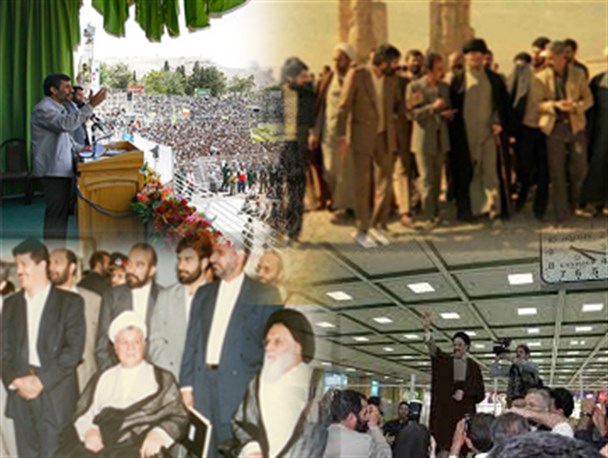 همه روسای جمهوری که به فارس آمدند + تصاویر
