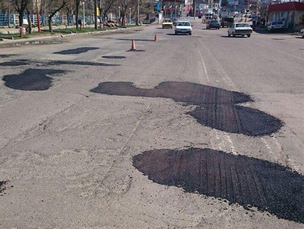 آغاز مجدد عملیات بهسازی و لکه گیری آسفالت در سطح شهر نیر