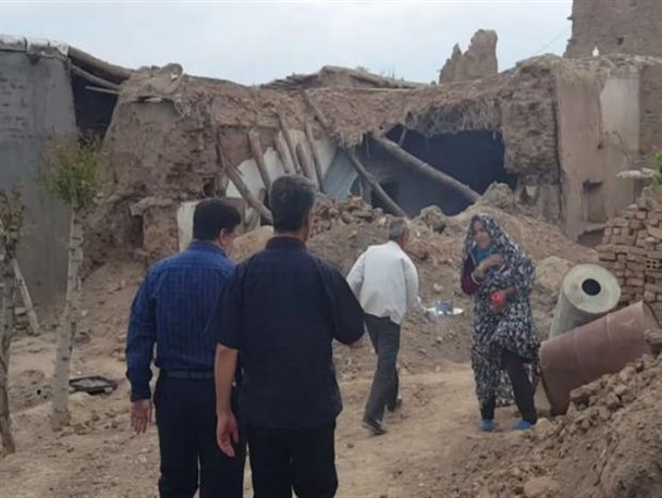 منزل تخریب شده در روستای اشترینان بازسازی می‎شود