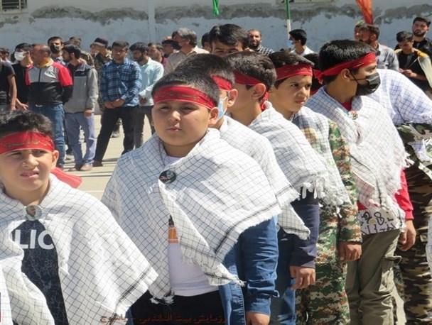 مانور قدرت بسیجیان و دستگاه های خدمات رسان یاسوج در رزمایش بزرگ بیت المقدس