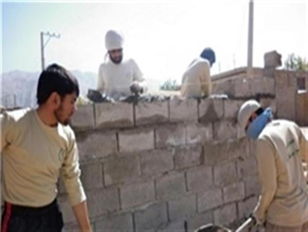 ساخت خانه ای برای یک نیازمند توسط گروه جهادی شهید حبیبی